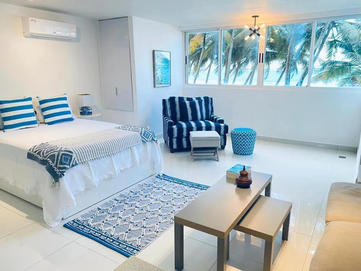 Kasa Las Palmas Studio Apt For 2 Ocean View Beachfront Condo Pool San Juan Puerto Rico