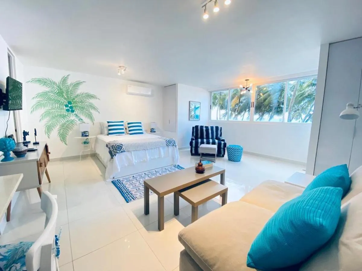 Kasa Las Palmas Ocean View Beachfront Condo Pool サンジョアン アパート
