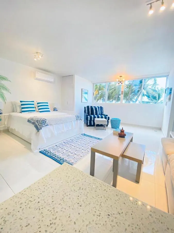 Kasa Las Palmas Ocean View Beachfront Condo Pool サンジョアン